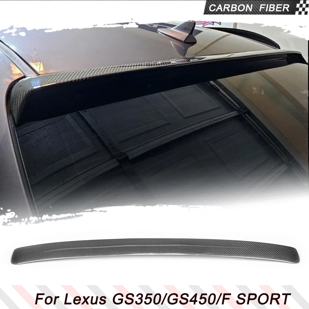 

Спойлер на крышу автомобиля из углеродного волокна/ФАП для Lexus GS450 GS350 F Sport 2013-2015, задний спойлер на крышу