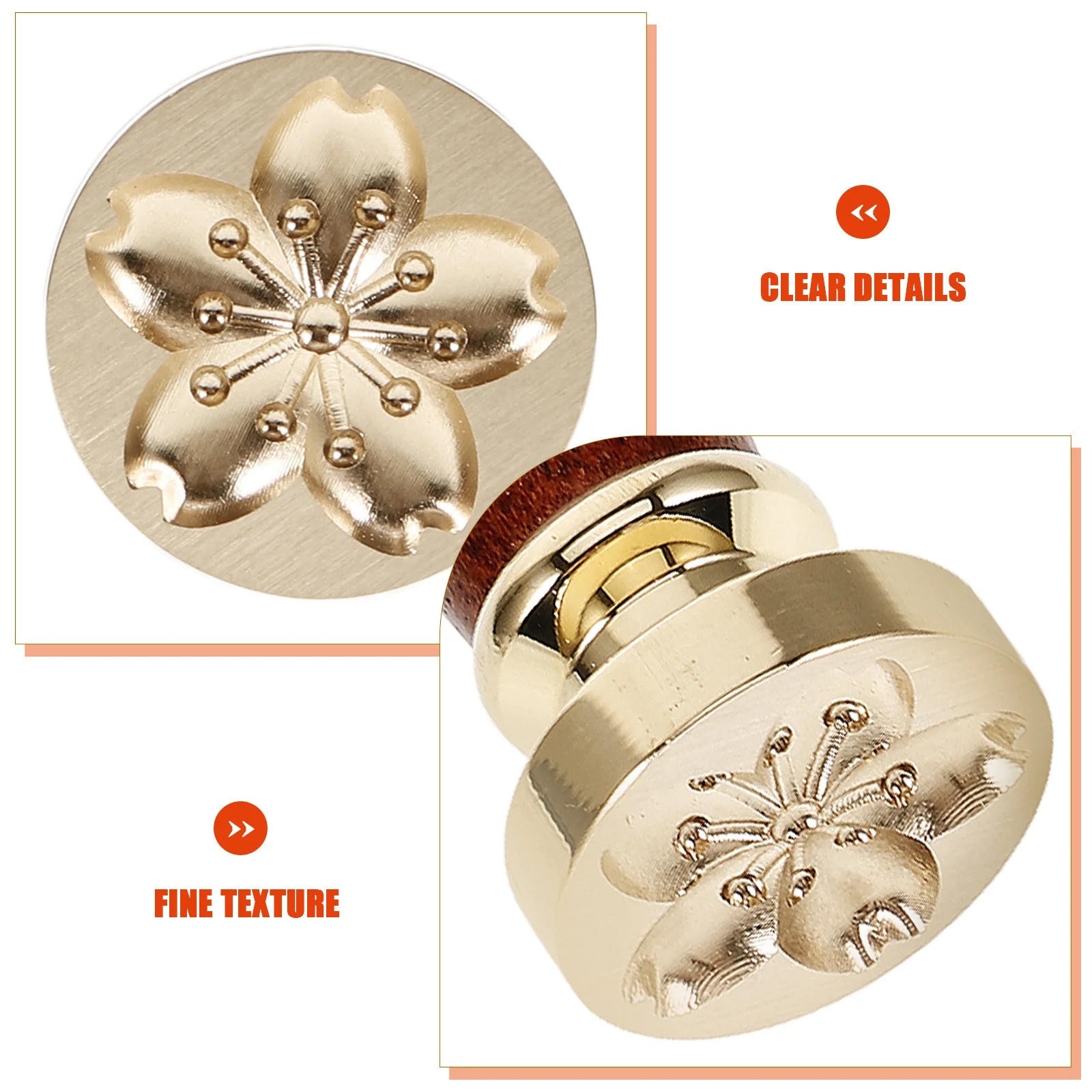 

1 Set Copper Head Retro Sun Pattern Seal For Envelope Wedding Invitation Decoration Vintage Letter Sealing Stamps Kit