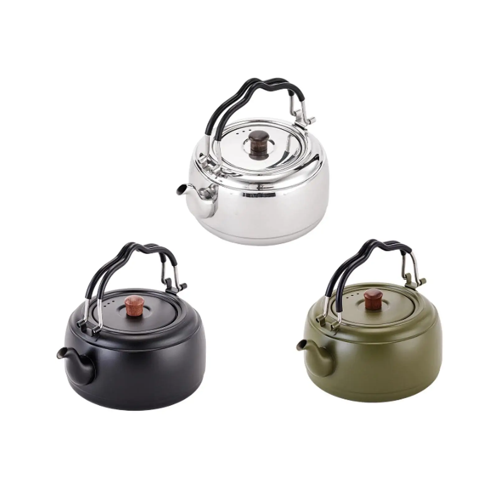 

Tea Kettle Portable Lightweight Kitchenware Cook Pot Water Kettle Coffee Pot for New Year Cooking Stovetop Traveling Christmas