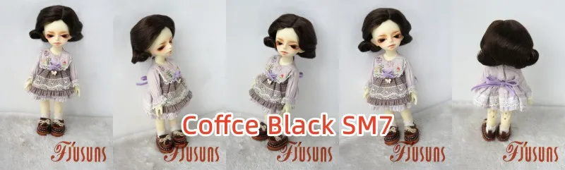 JD338 4-5' 5-6' 6-7' 7-8' 8-9' 9-10' Retro Monroe Wave Synthetic Mohair Doll Wigs 1/8 1/6 1/4 1/3 MSD SD DOD Blythes BJD Hair