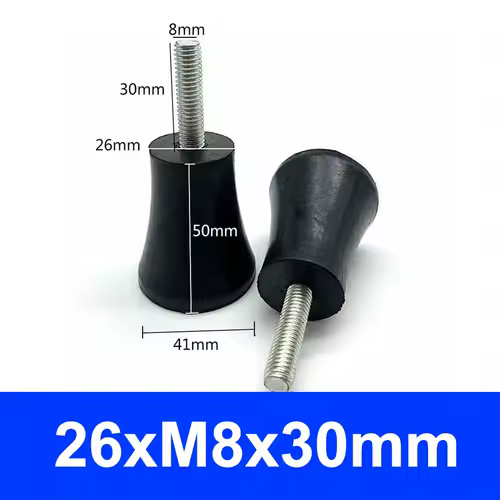 Rubber Adjustable Feet Pad With Screw M6 M8 M10 Table Chair Balck Leveling Foot Pad Furniture Leg Anti-shock Protections - Image 7