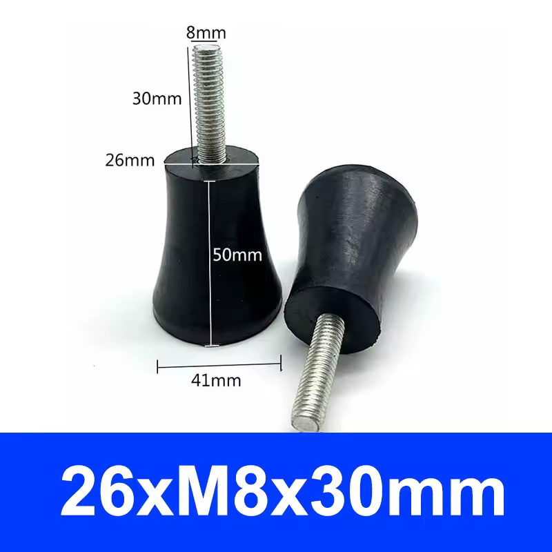 Rubber Adjustable Feet Pad With Screw M6 M8 M10 Table Chair Balck Leveling Foot Pad Furniture Leg Anti-shock Protections - Image 7