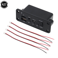 Bluetooth-compatible MP3 WMA Decoder Board Audio Module USB TF Radio Wireless FM Receiver MP3 Player 2 x 3W Amplifier For Car