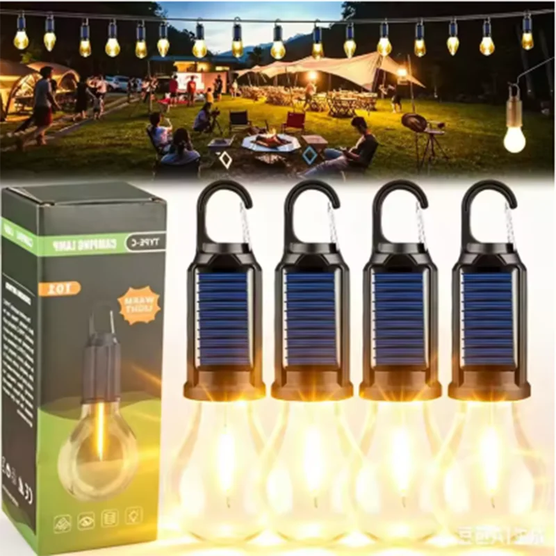 Portable USB Charging LED Bulb Light Hookable Emergency Lamp Outdoor Camping Fishing Hanging Tent Night Lantern