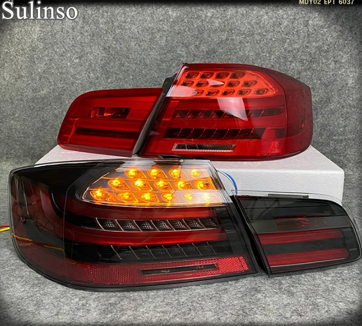 Sulinso 4pcs Car Styling Tail Light For BMW M3 E92 330i 335i M3 2006-2013 Assembly Rear Brake+Reverse+Signal Led  Lamp