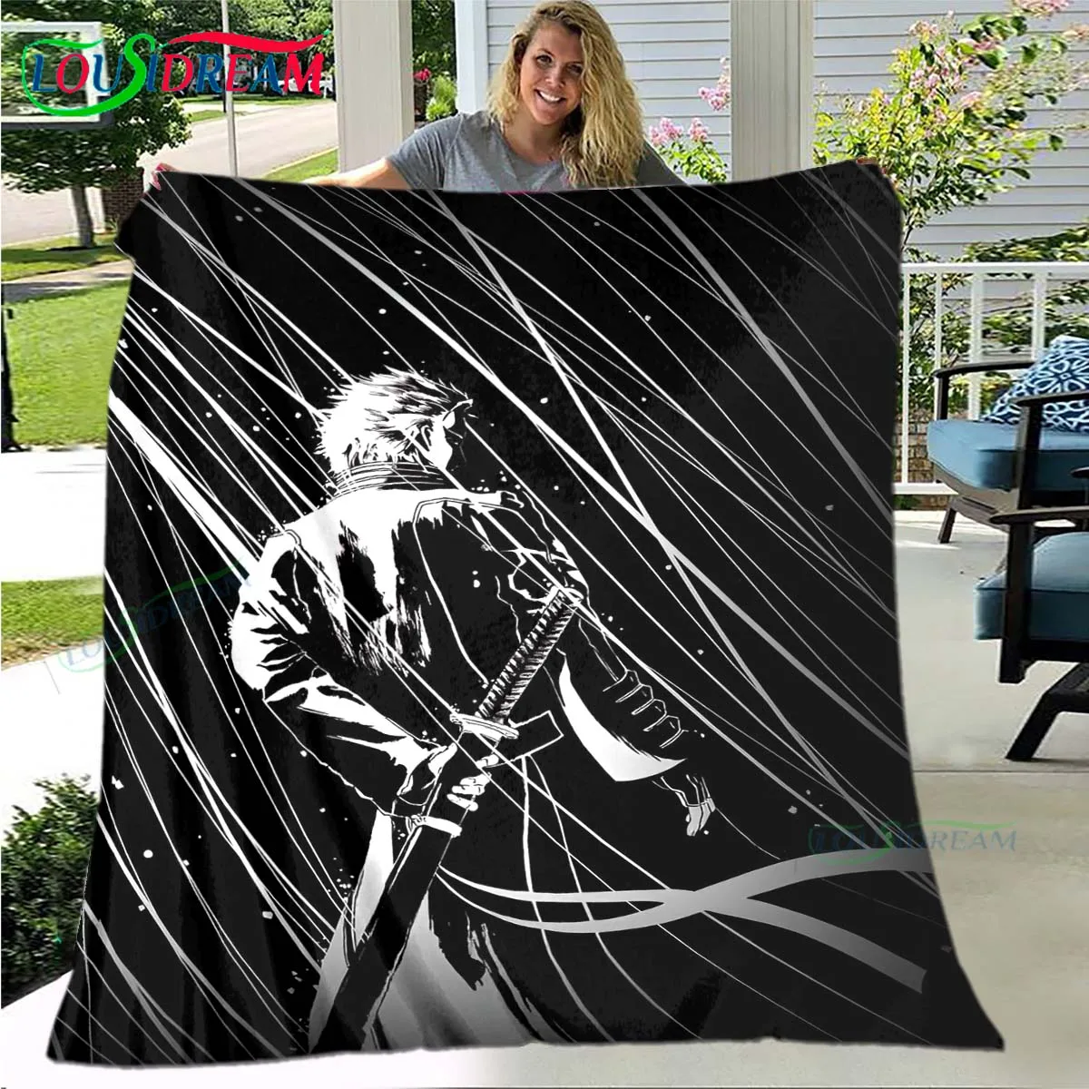 Fashion D-Devil May Cry Tapestry Game Poster Four Seasons Blanket Sofa Cover Travel Bed Plush Blanket Office Break Blanket Gift