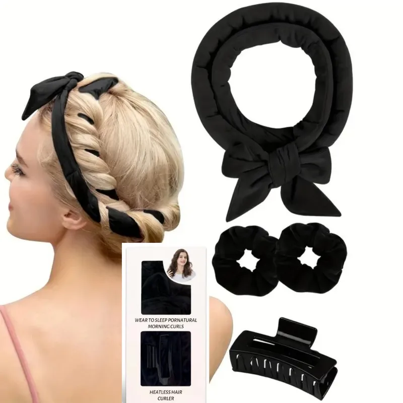 

Heatless Curling Rod Headband No Heat Hair Curler Lazy Hair Rollers Soft Hair Curlers Sleeping Curls Curling Hair Styling Tools
