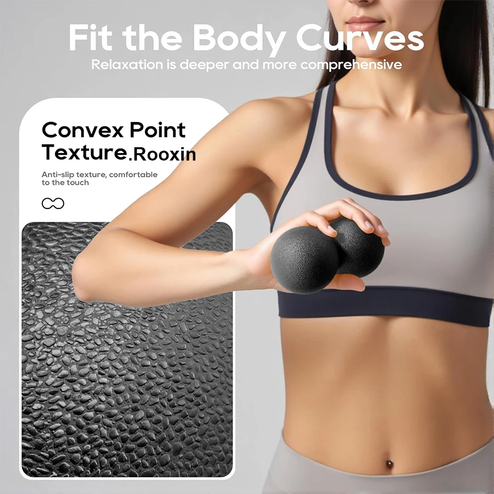 Peanut Massage Ball Yoga Fascia Ball Foot Massager Raised Point TPE Posture Master Waist Back Foot Massage Balls ﻿