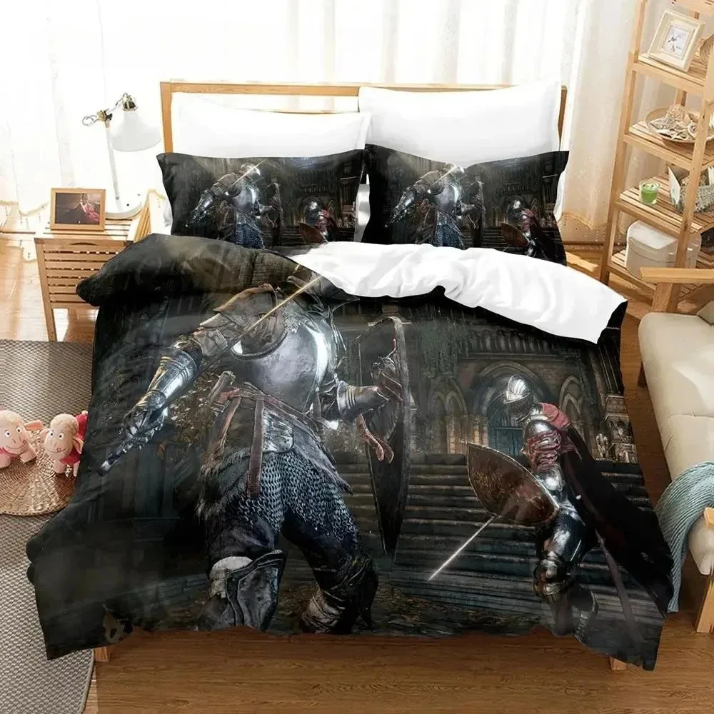 

Dark Souls 3 Bedding Set Single Twin Full Queen King Size Bed Set Adult Boy Bedroom Duvet cover Sets 3D Print Anime