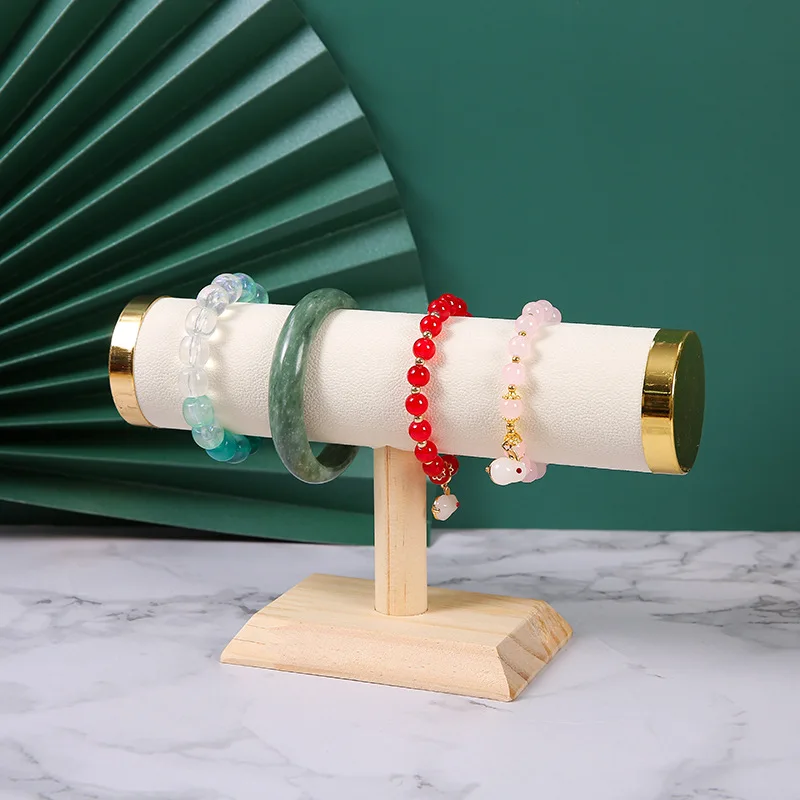 Jewelry Bracelet Display Stand Vertical T Bar Tower Organizer for Hair Band Home Organization Scrunchies Desktop Showcase