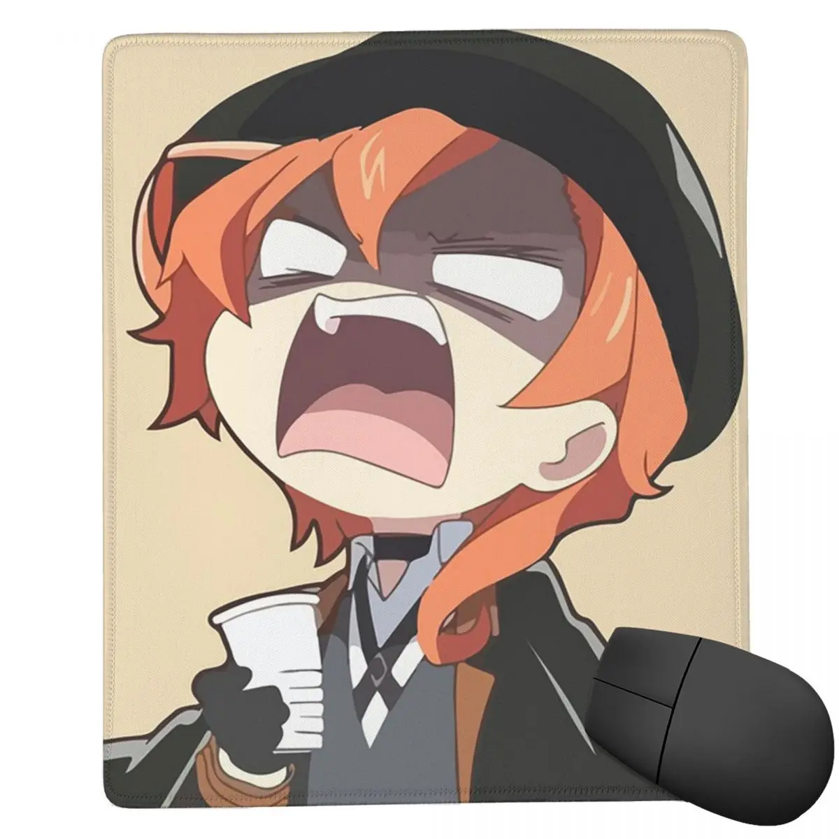 Chuya Nakahara Bungo Stray Dogs Anime 1 7x9 in 22x18 cm Mouse Pad Computer Keyboard Mouse Mat Gamer PC Laptop Desk Mat