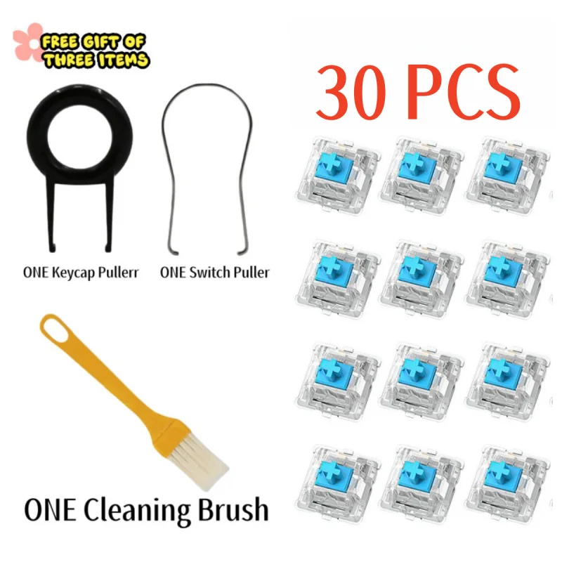 

3Pin cross Linear Tactile Clicky Switches for MX Mechanical Keyboards Enhanced Feedback and Longevity for Gaming or DIY