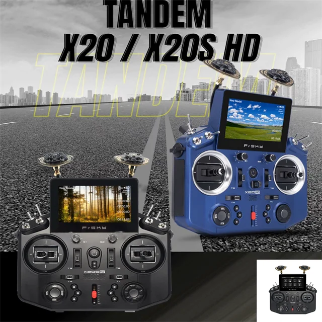 NEW FrSky TANDEM X20 HD Transmitter HD Digital Video Transmission System Black Compatible With All HDZero Video Transceiver VTX