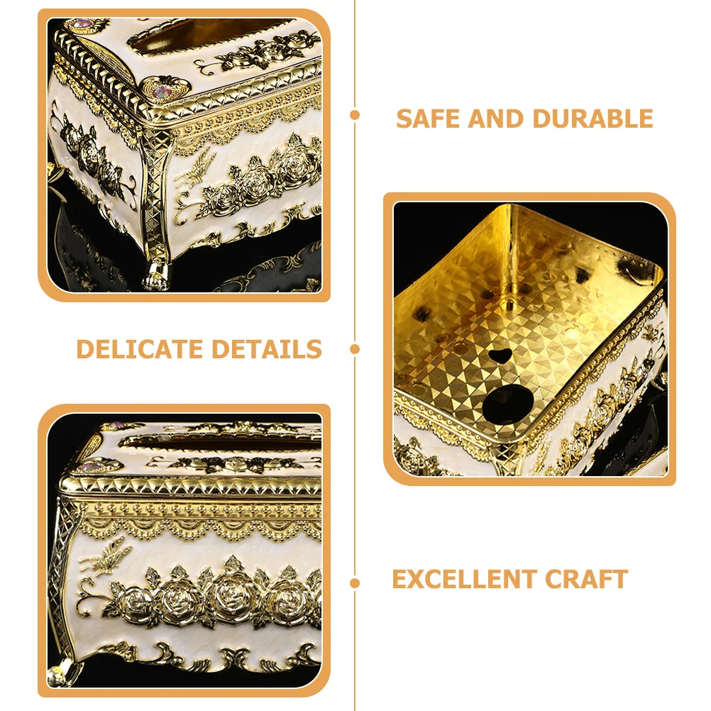 

Acrylic Tissue Box Cover Frosted Water Resistant Dustproof Decorative Storage Case For Home Office Living Room Bedroom