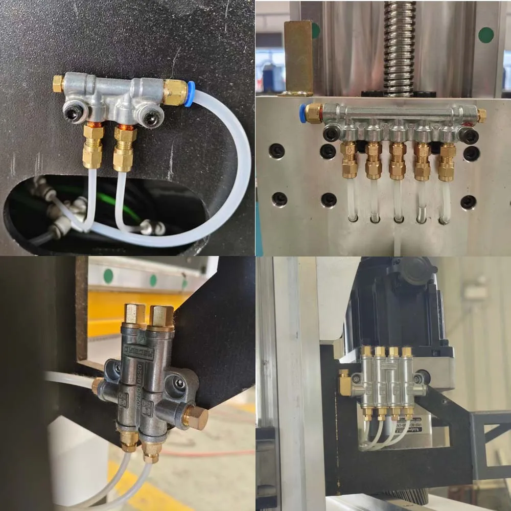 A-Type Resistance Volumetric Oil Distributor Block Metering Valve M8X1 Thread 4mm CNC Lathe Industrial Lubrication System DPC-3