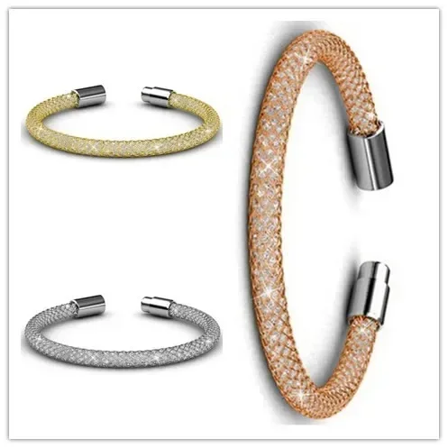 

New Fashion Jewelry Elastic pack drill bracelet Crystal from Austrian for Women Couple wedding jewelry