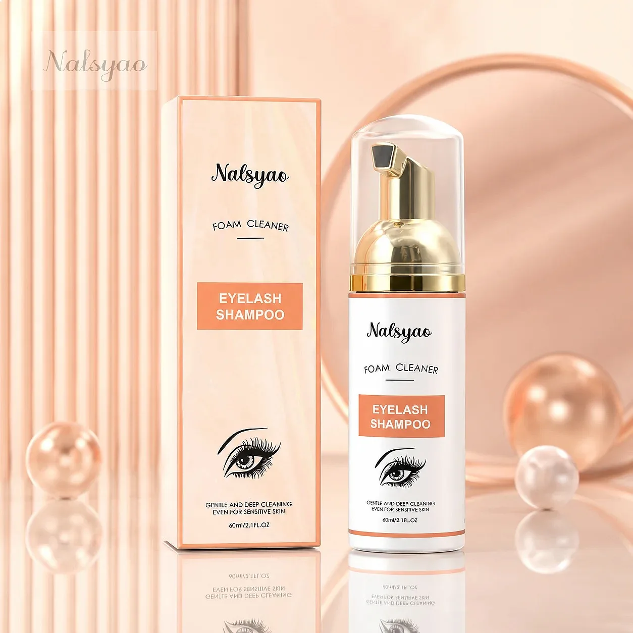 Eyelash Shampoo Gentle Cleansing Lash Super Concentrate Mousse Foam Extension Makeup Tools Brush Set