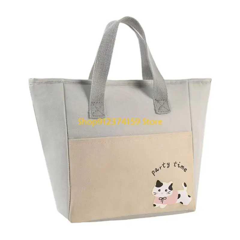 

G5AE Handheld Lunch Box Cartoon Lunch Bag Thermal Coolers Bag Reusable Lunch Case