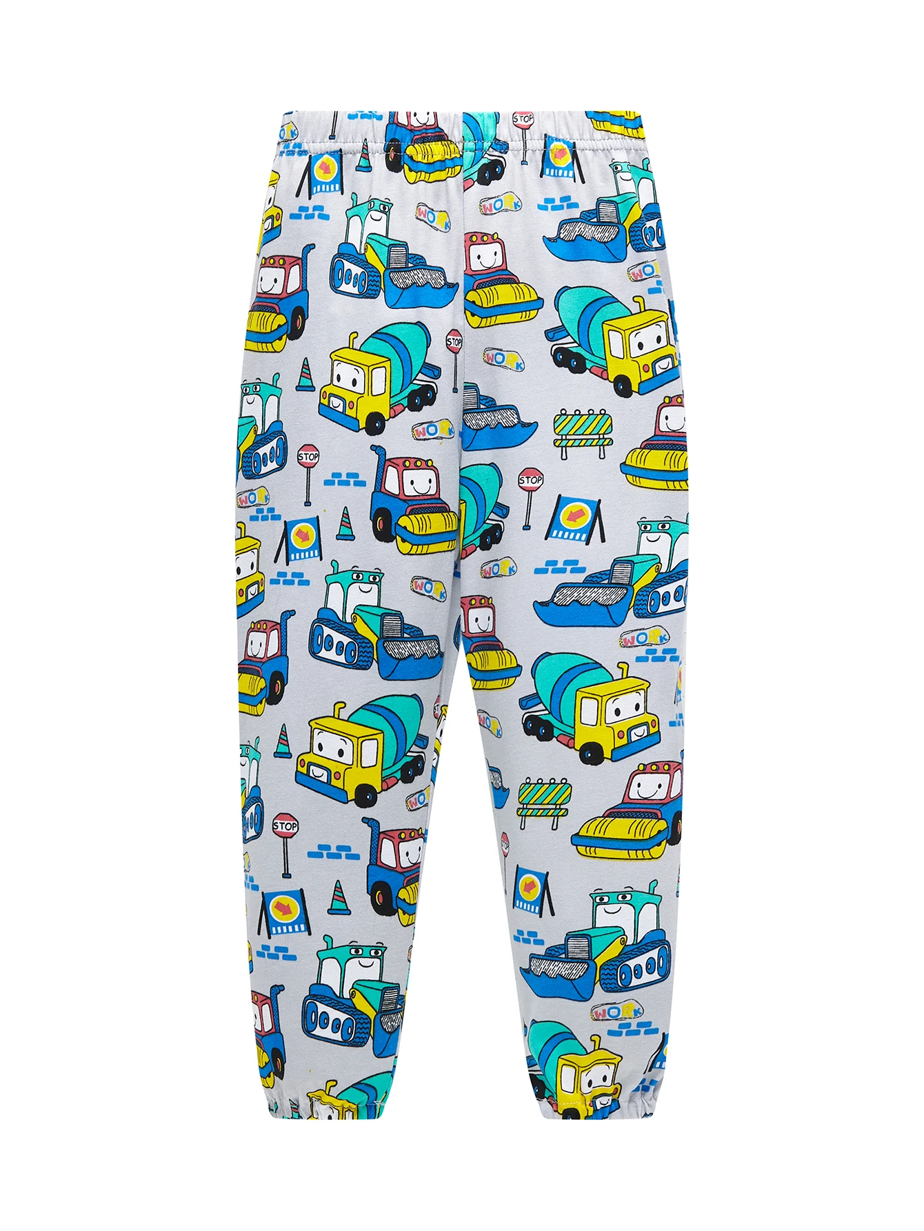 Pyjama-Set für Jungen mit Cartoon-Motiv, 100 % Baumwolle, 2-teilig, Loungewear, langärmlig, elastische Bündchen, weiche Nachtwäsche für Kinder von 1–8 Jahren – Detail 7