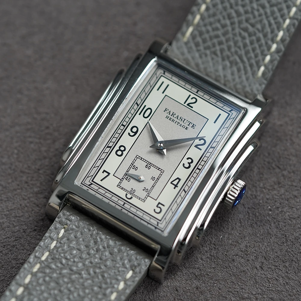 

FARASUTE Retro Seagull Movement Manual Mechanical Doctor Watch Men Vintage Small Second Sapphire Wristwatch Montres pour hommes