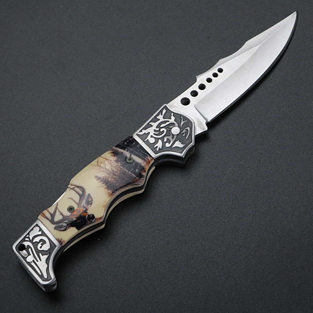 Outdoor Knife Pocket High Hardness Folding Knife 9cr18 Steel Survival Knife Camping Hunting Knife