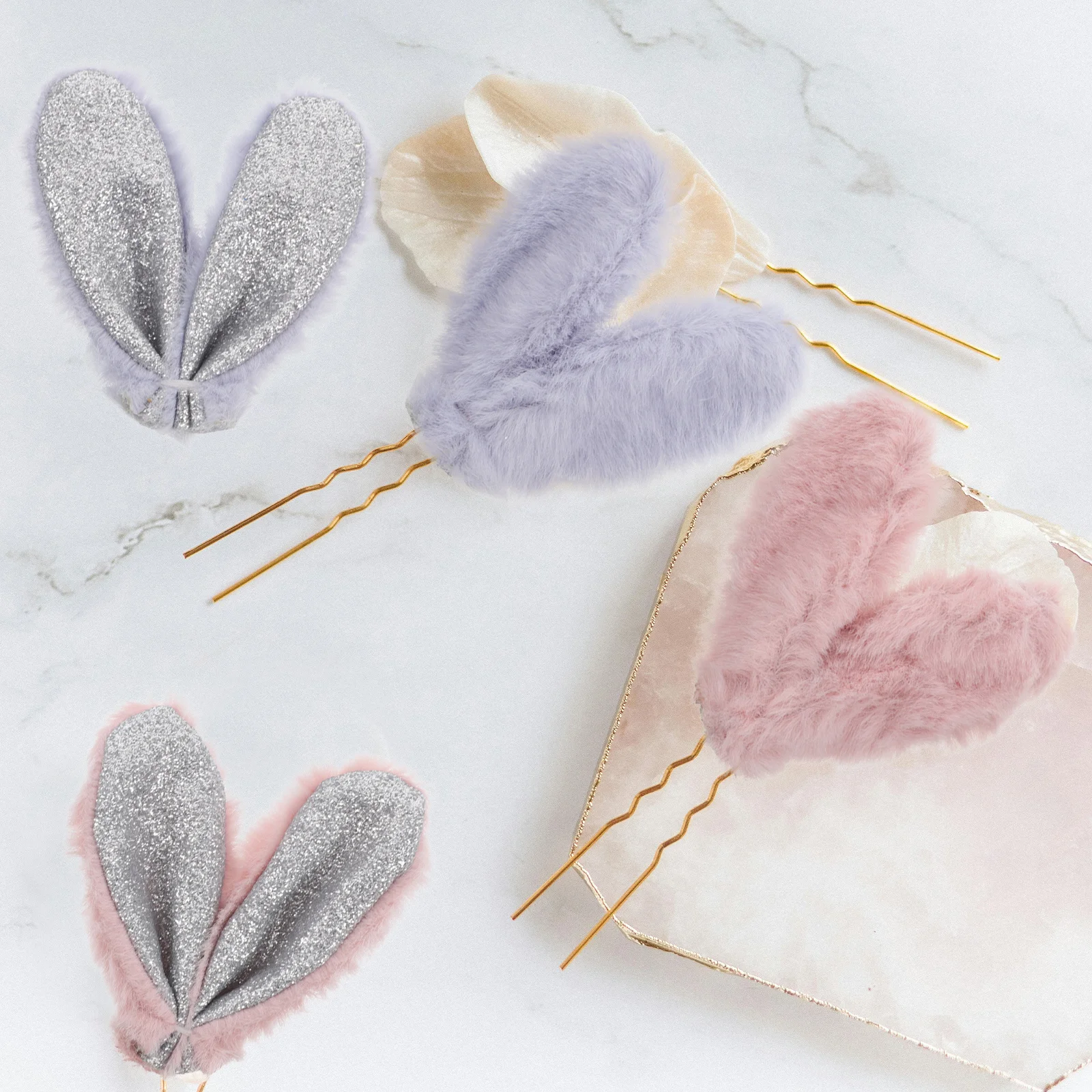 

10Pcs Rabbit Ears DIY Hair Band Making Accessories Cute Cartoon Headband Decor Craft Supplies Bunny Ears Party Decoration