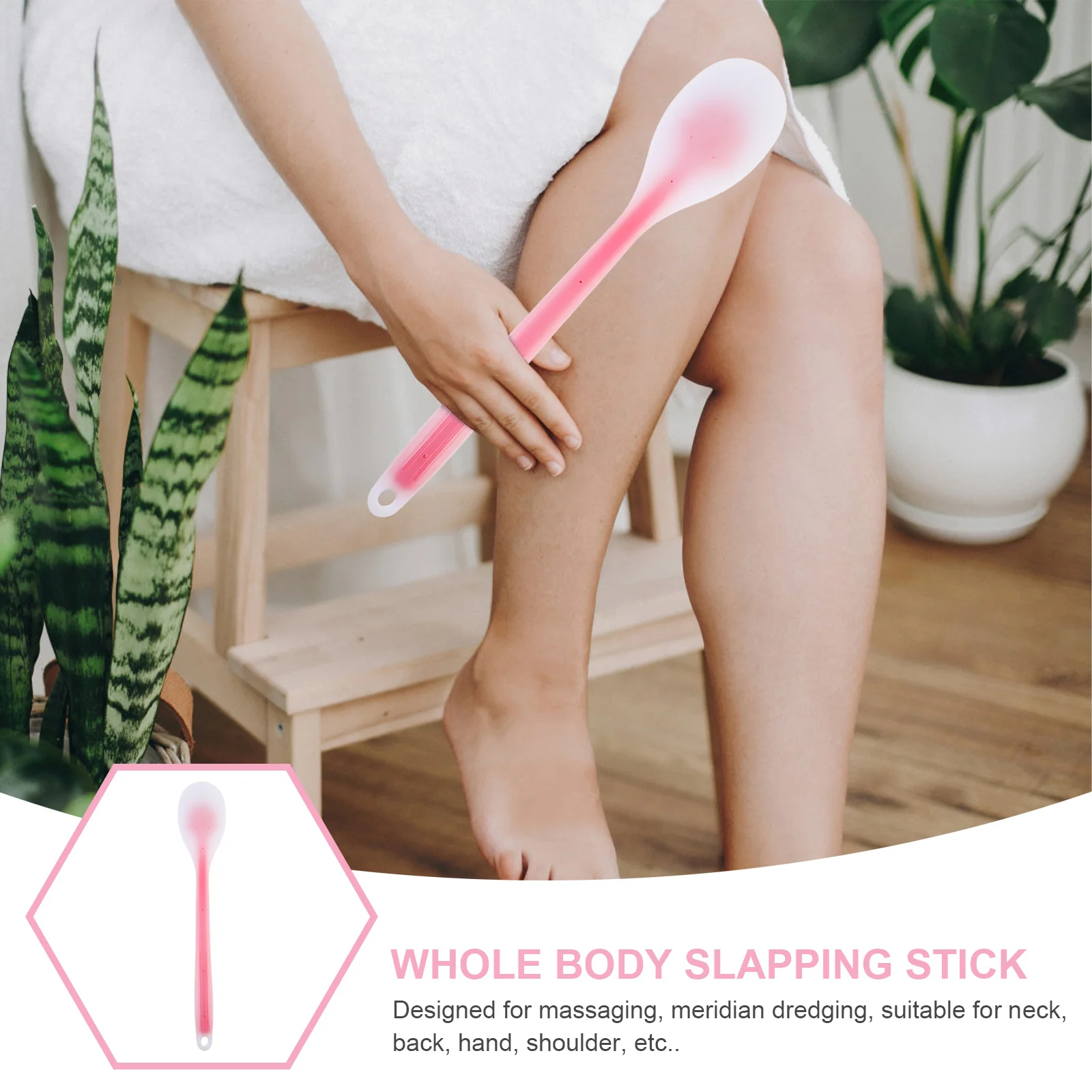 1 set 1 Set Silicone Body Beating Stick Massager Durable Flexible Meridian Dredging Blood Circulation Fatigue Relief Neck Back - Image 6