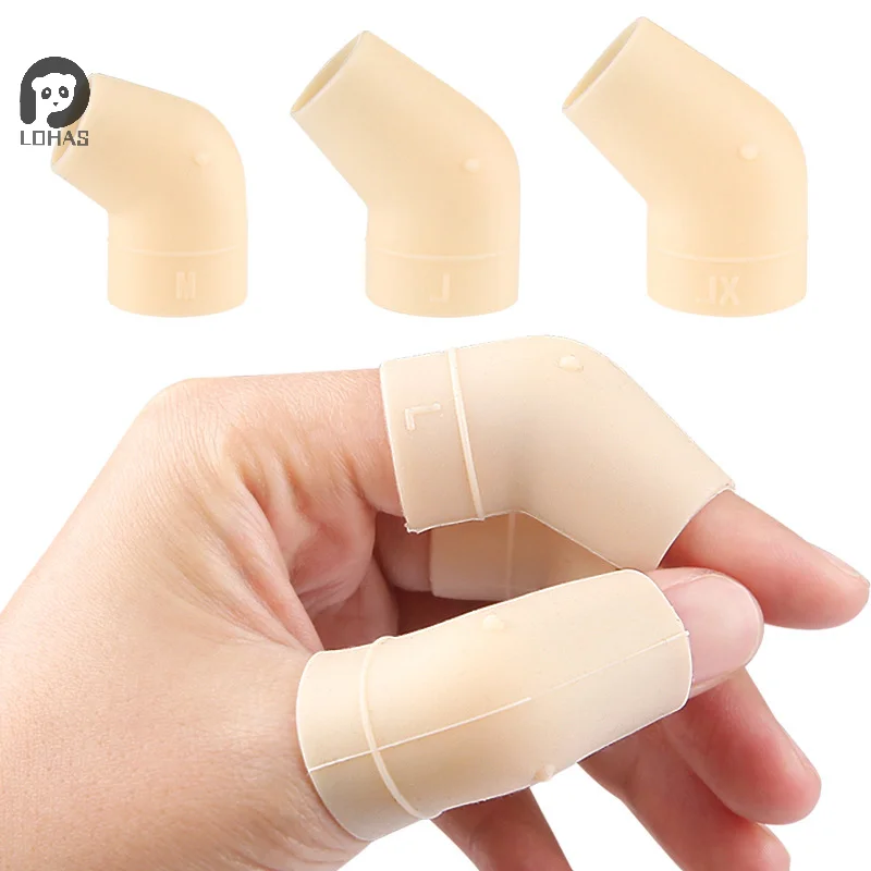 1 قطعة واقيات كم الأصابع من السيليكون توفر الإغاثة لتكسير الأصابع والذرة والبثور وحماية النسيج