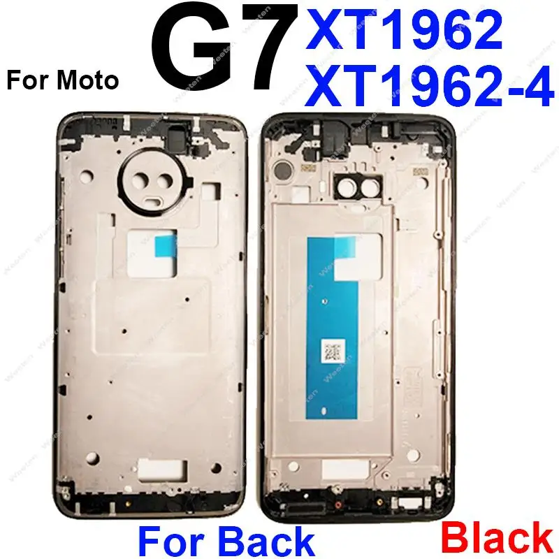 Middle Frame Housing For Motorola Moto G7 G7 Play G7 Power Middle Frame Bezel Plate Cover Replacement Parts