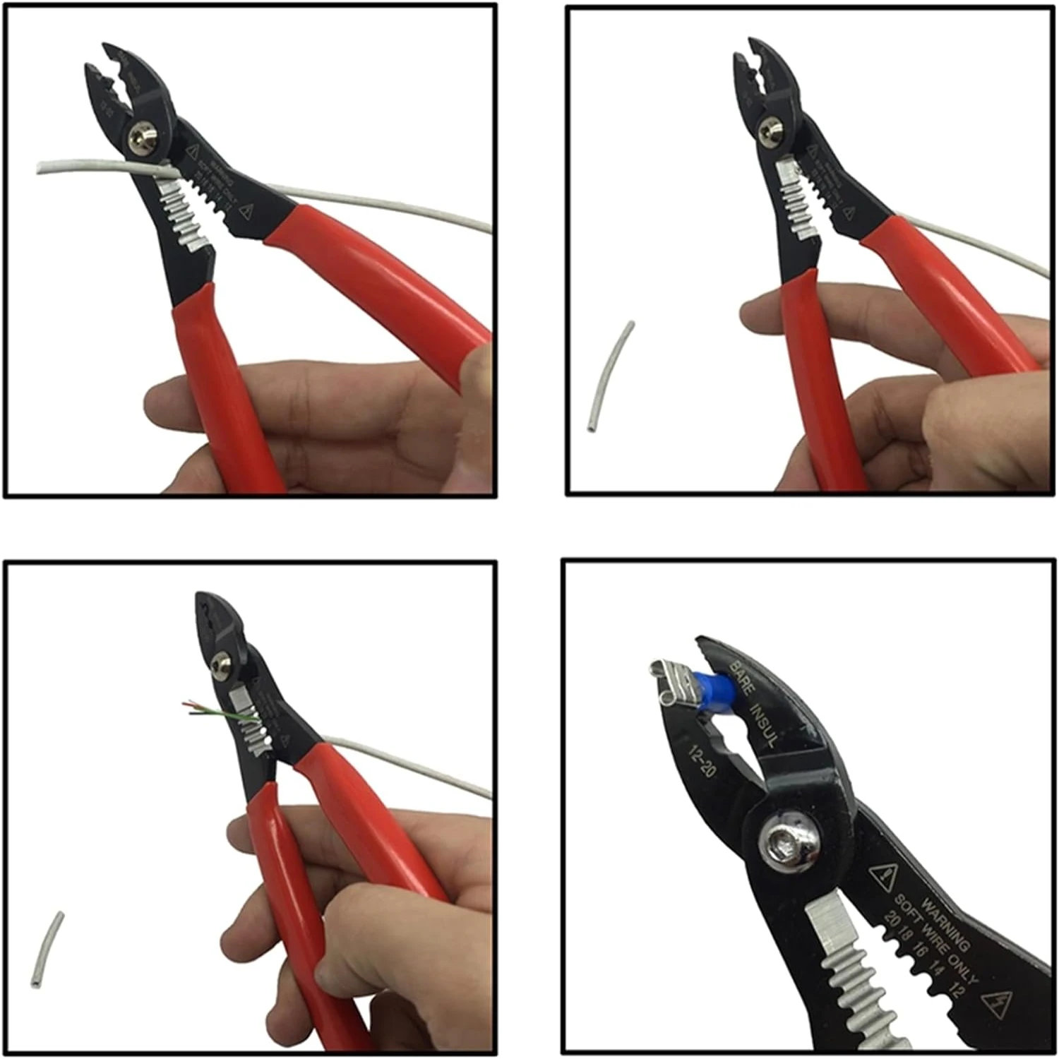 Top-notch high-performance ergonomic wire cutter, stripper, and cable crimper - dependable essential tool for precise and effici