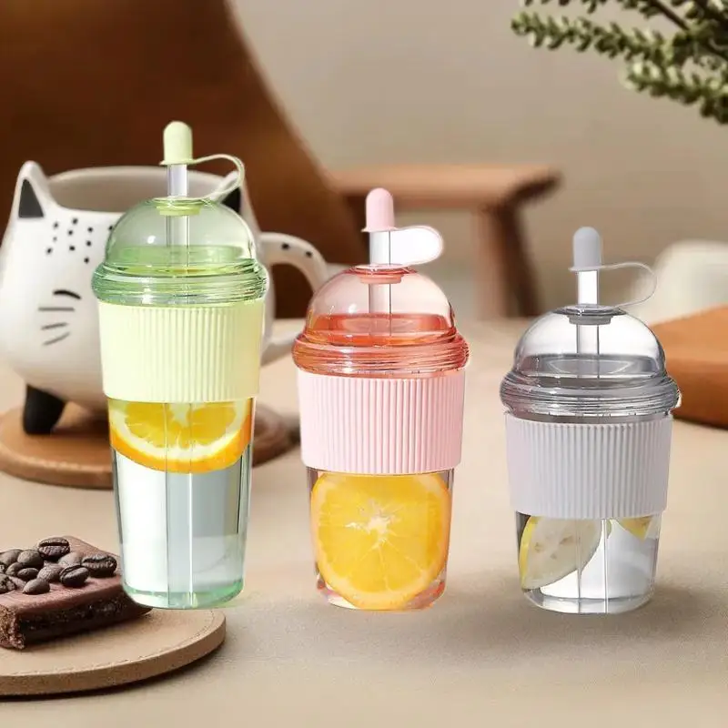 1 x transparente Perlen-Milchteebecher, stilvolles 14 mm gerades Sip-Design, einzigartiges Kaffee-Trinkerlebnis
