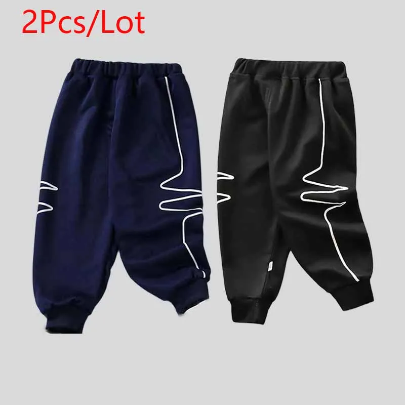 2Pcs/lLot Boys Spring Pants Children's Casual Trousers Autumn New Baby Casual Sweatpants Kids Fashion Striped Bottoms 12M-10Y