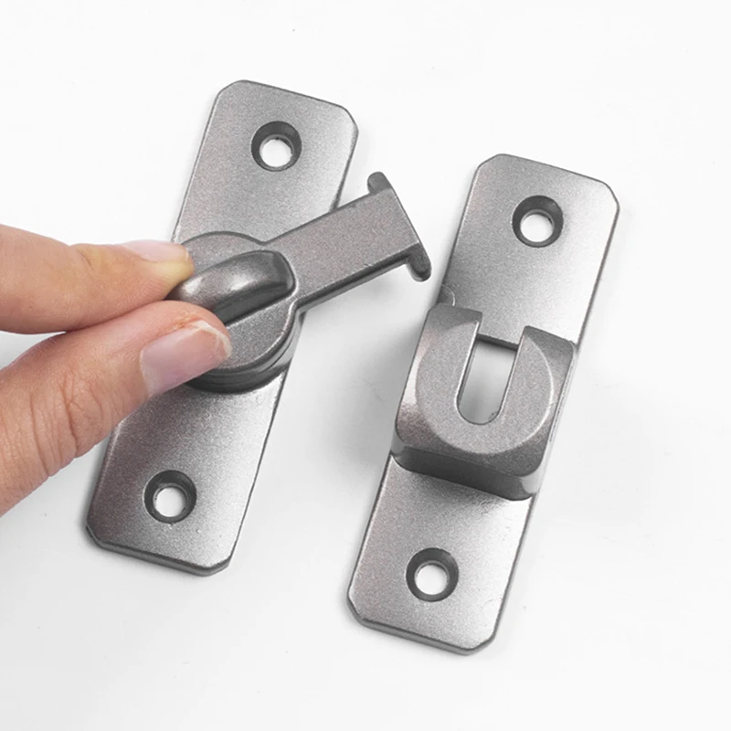 

Door Latch Door Bolts Home Security Heavy-duty Zinc Alloy 90 180 Degree Easy Installation Sliding Door Lock Anti-theft Lock