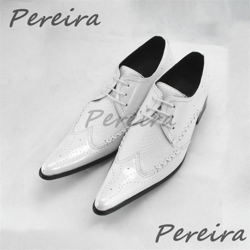 

Мужские свадебные модельные туфли с острым носком на шнуровке, дышащие оксфорды из натуральной кожи, вечерние деловые повседневные туфли в британском стиле