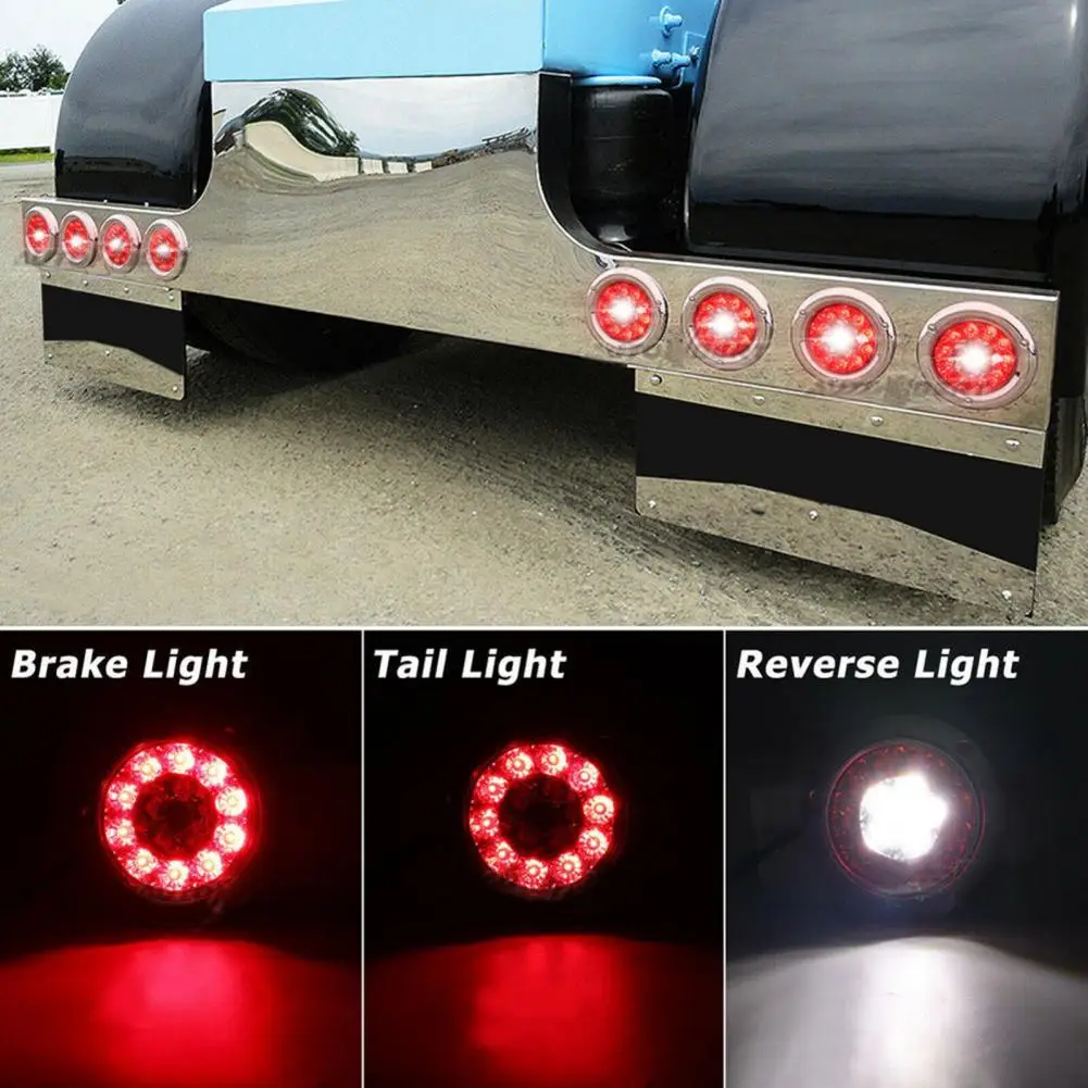 2Pcs Practical Tail Light  Minimalist Anti-fading Rear Lamp  Easy Installation Rear Tail Light