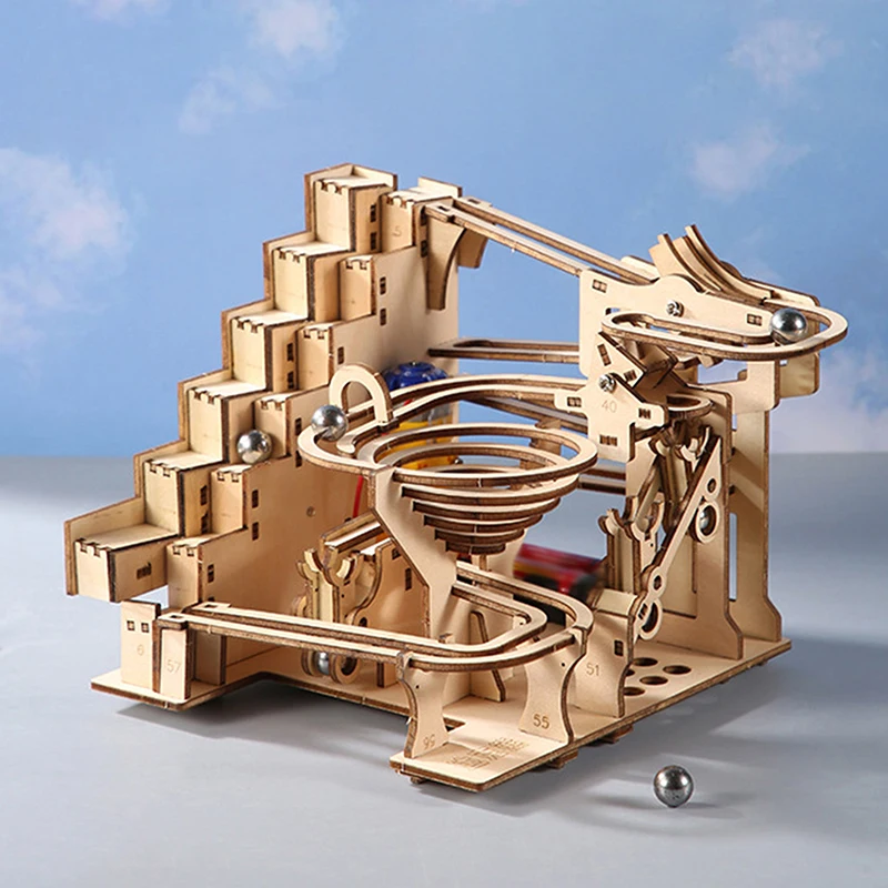 

1 Set 3D Wooden Cloud Dragon Puzzle DIY Skywalk Model Kits STEAM Educational Mechanical Self Assembly Toys For Kids