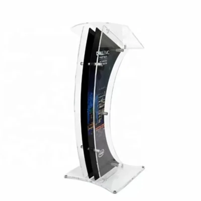 Lectern Podium Stand Portable Lectern Podium Acrylic Pulpits for Churches Presentation