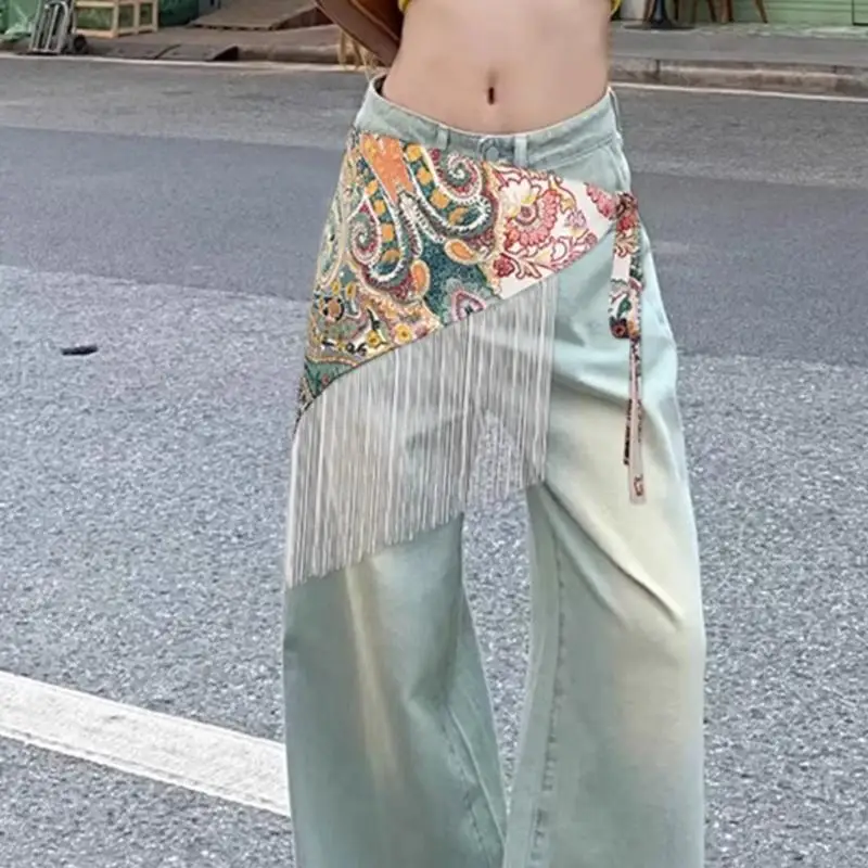 Tassels Trim Sarong Wrap Beach Cover Up Lightweight Exotic Scarf For Women 