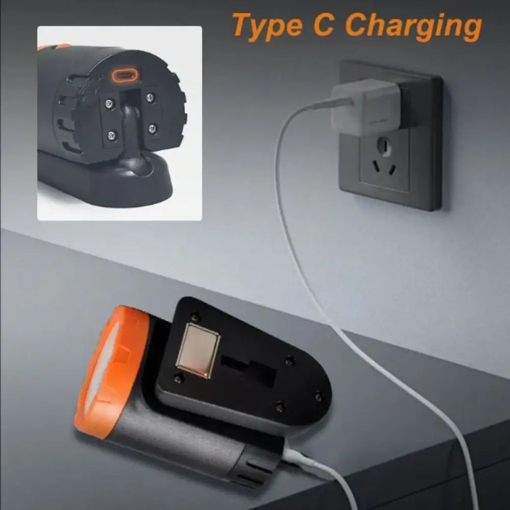 With a Clip Rechargeable LED Work Lights 20 LEDs Three-speed Adjustable Spotlights Waterproof Hangable