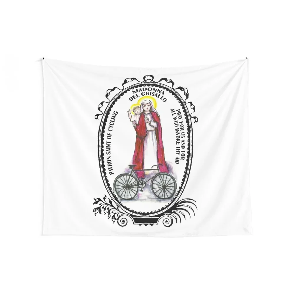 Madonna del Ghisallo Patron Saint of Cycling Tapestry Funny Wallpaper Bedroom Things To Decorate The Room Tapestry