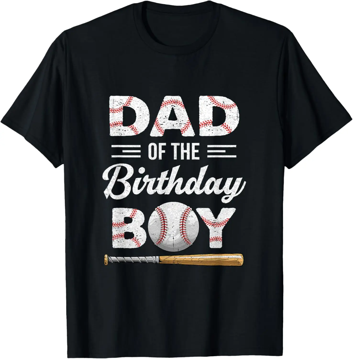 Dad Of The Birthday Boy Baseball Matching Family Party T-Shirt