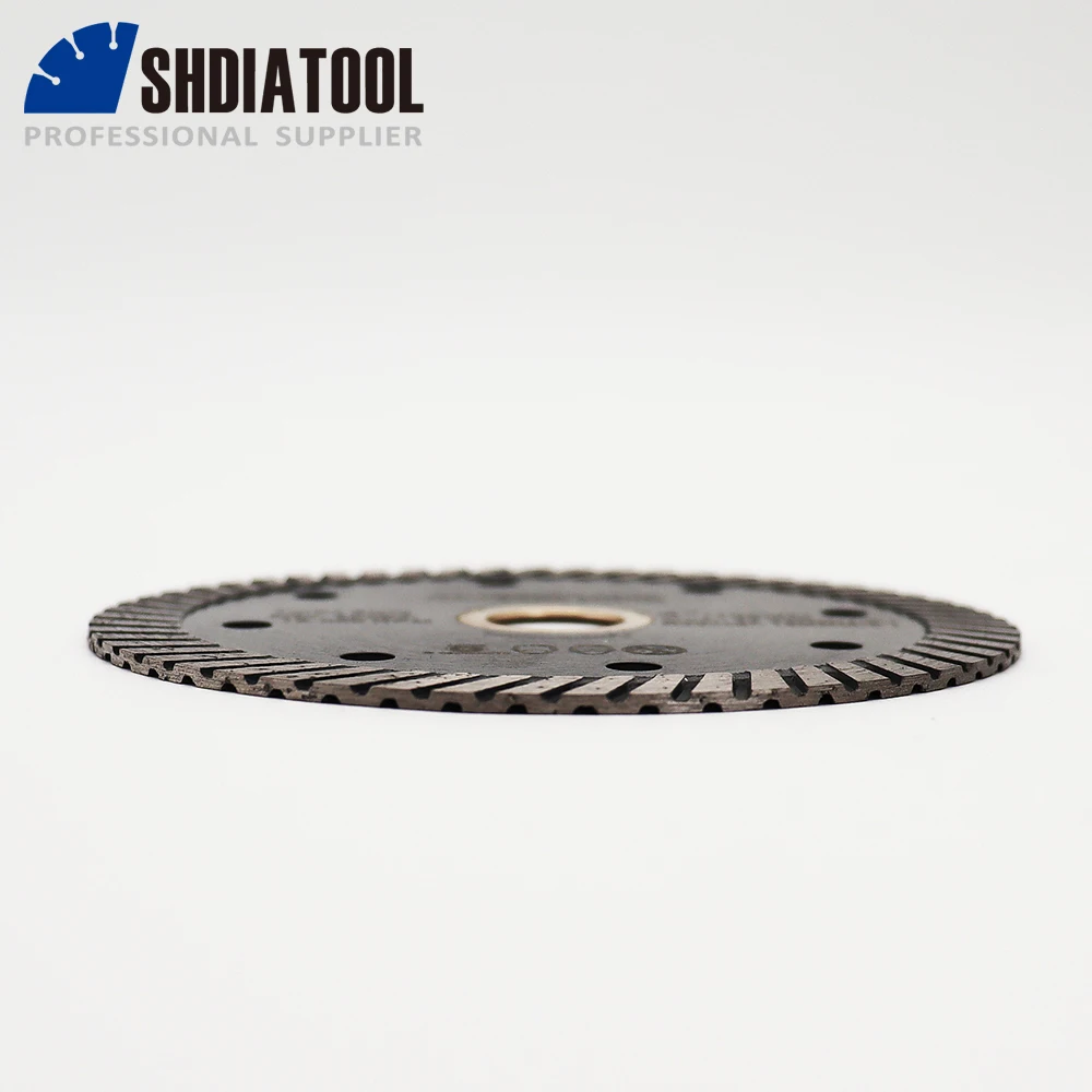 SHDIATOOL 5 buah pisau Turbo sempit tekan panas berlian 105MM segmen tinggi pisau gergaji bundar untuk beton marmer granit