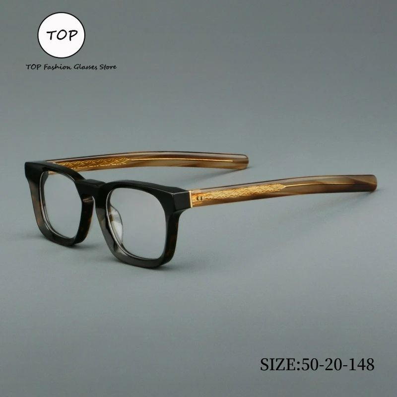 

Классические квадратные оптические очки для мужчин, оправа для очков в стиле ретро с деревянным зерном, 50-20-148, модная оправа для очков унисекс по рецепту