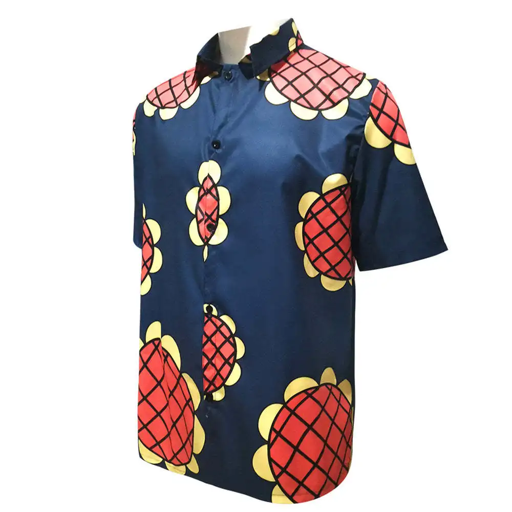 Summer New Arrival Anime Luffy Cosplay Jacket Shirt Adult Men Women Sunflower Print Blue Buttons Shirt Top Halloween Costume