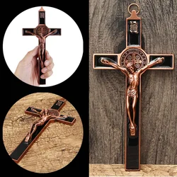 Church Relics Figurines Crucifix Jesus Christ On The Stand Cross Wall Crucifix Antique Home Chapel Decoration Wall Car Decor