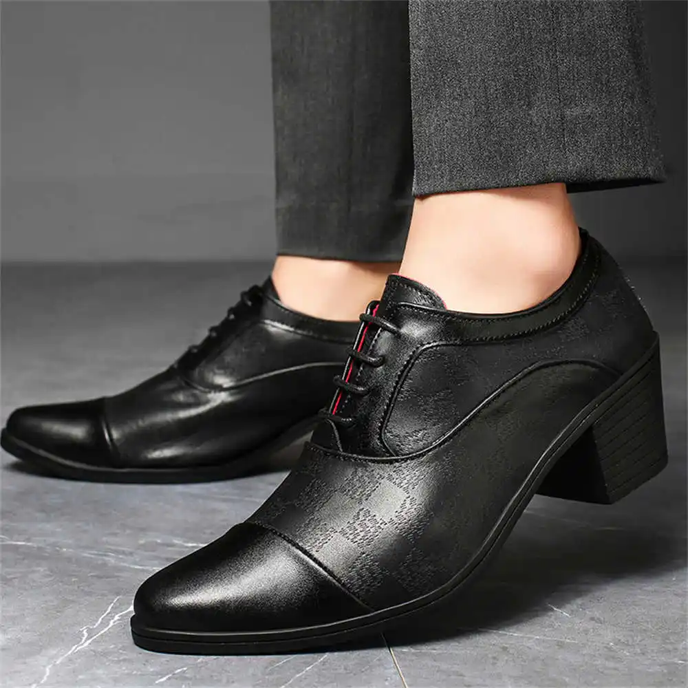 Increase Height Ceremony Shoes 45 Woven Casual Boot Man Sneakers Red Black Sport Seasonal Tines Snekaers Cosplay Choes