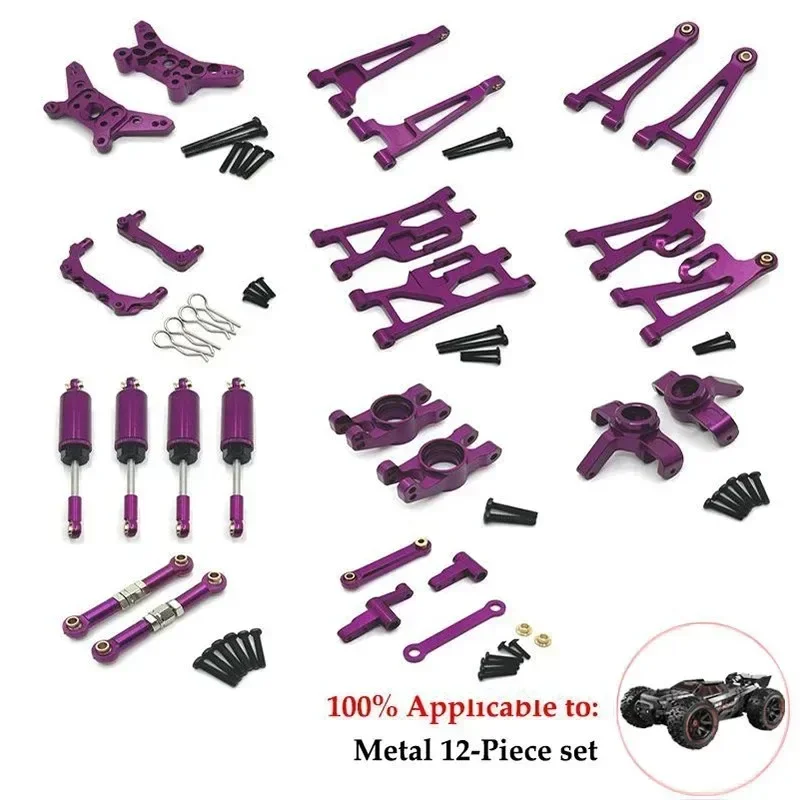 ل HYPER GO MJX 1/14 14209 14210 H14BM RC ترقية أجزاء السيارة اكسسوارات تركيبات معدنية مجموعة التوجيه مع محامل