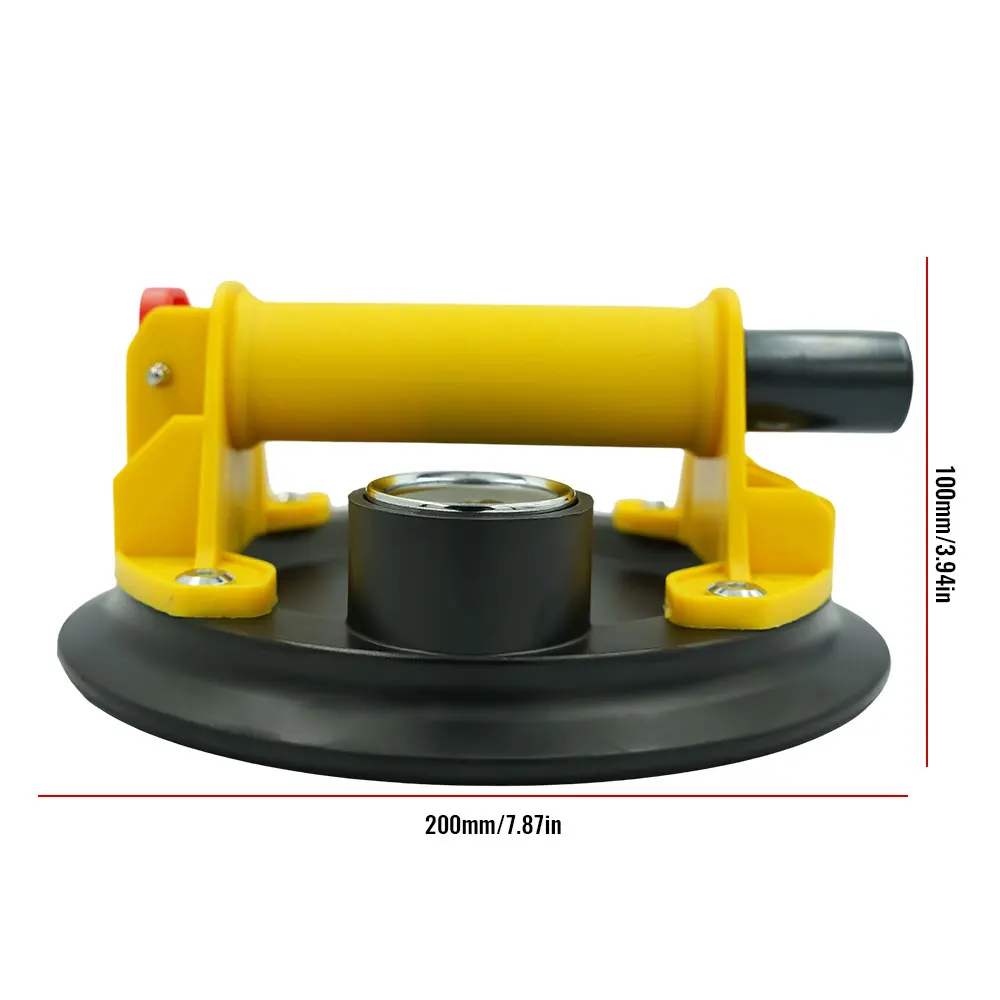 2 قطعة 8 بوصة شفط كأس رافع الثقيلة فراغ شفط الكؤوس 250 كجم الحمولة الزجاج شفط الكؤوس للبلاط المعدني السلس