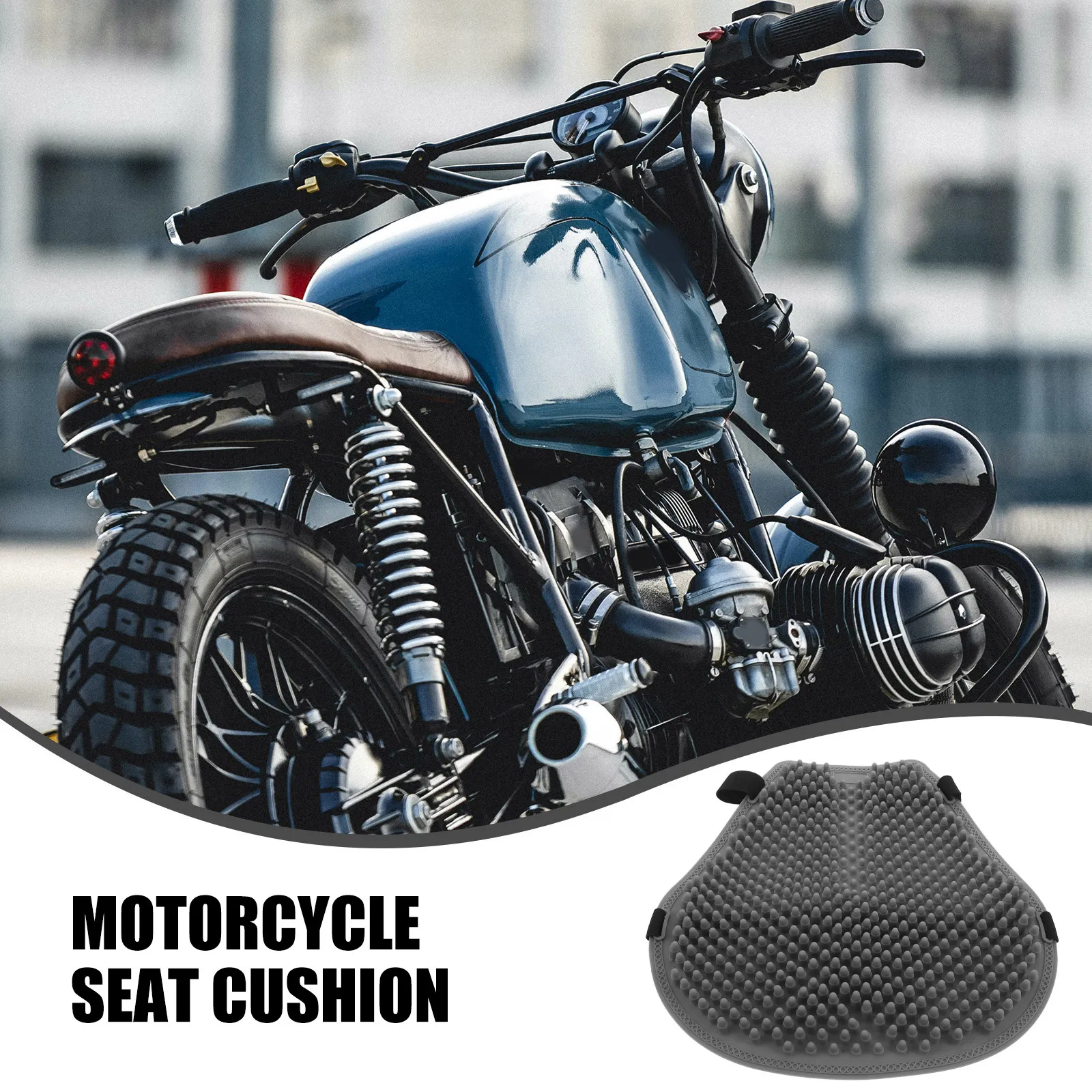 Motorcycle Seat Cushion Pad Thick Silicone Shockproof Breathable Motorbike Seat Cover Anti-Skid Comfortable Cushion for Long - view 6