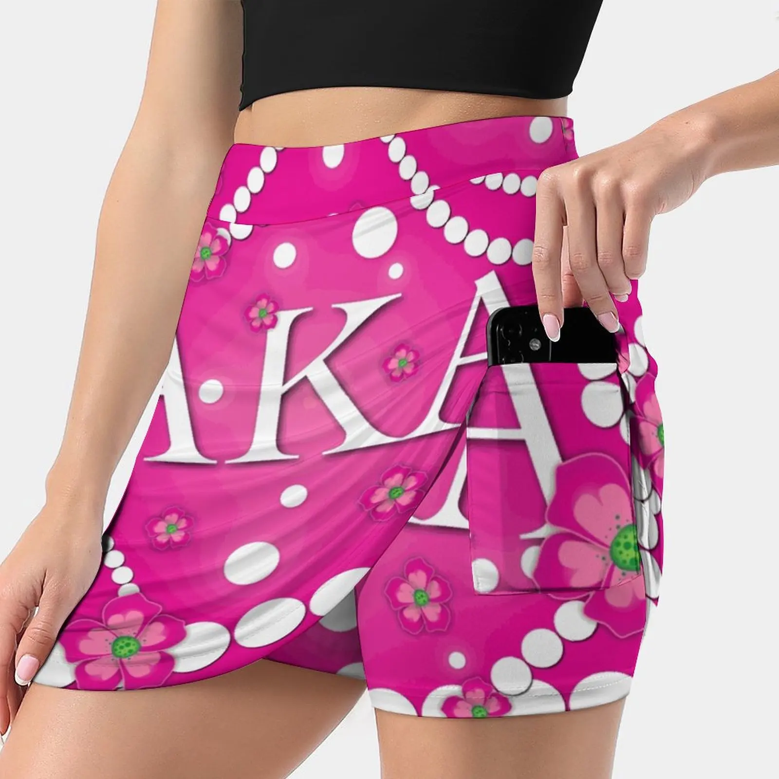 Petals And Pearls Women's skirt Sport Skort Skirt With Pocket Fashion Korean Style Skirt 4Xl Skirts Gtart Tammygrovesthornton